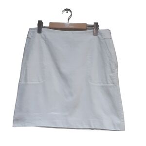 Agnona Women's Skirt White Cotton Italy Size 44